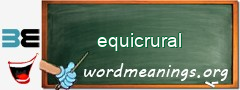 WordMeaning blackboard for equicrural